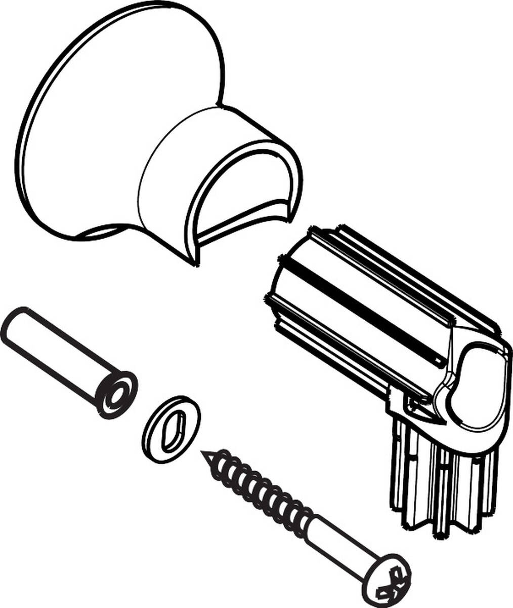 Bild von HANSGROHE Wandstütze #95171000 - Chrom
