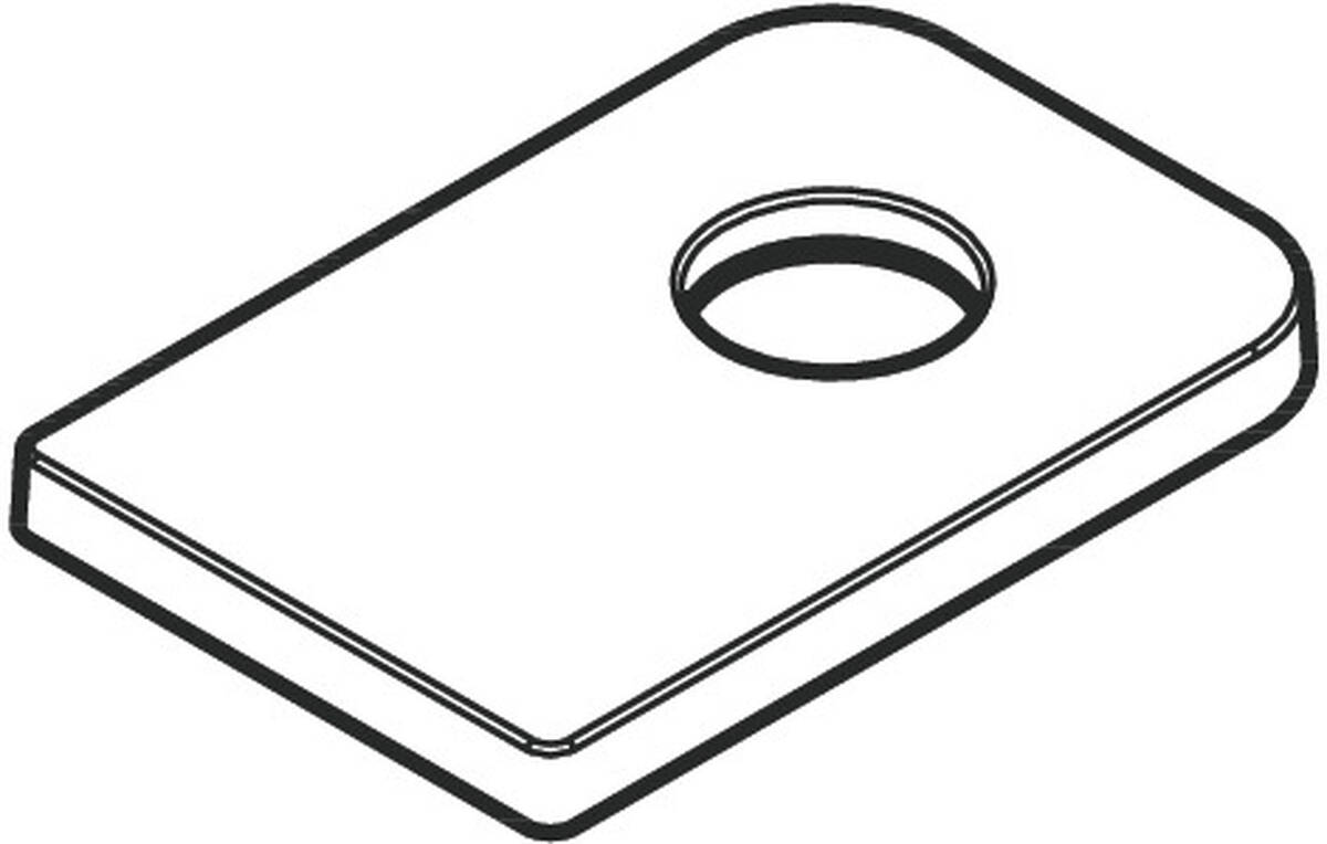 Bild von HANSGROHE Rosette #95307000 - Chrom