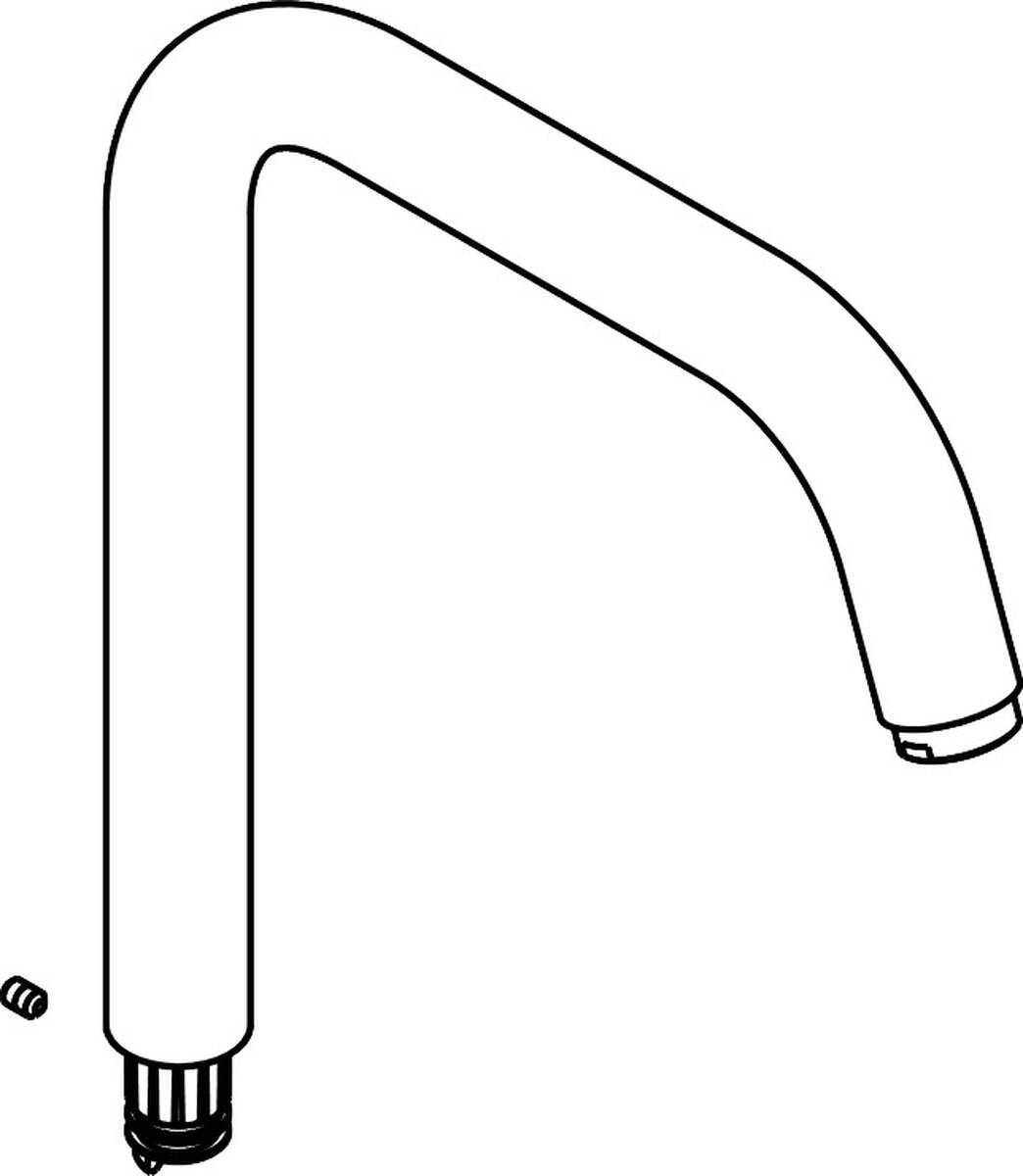 Bild von HANSGROHE Auslauf kpl. #95856000 - Chrom