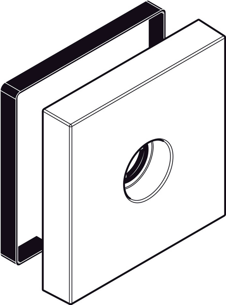 Picture of HANSGROHE Escutcheon for shut-off valve #95358140 - Brushed Bronze
