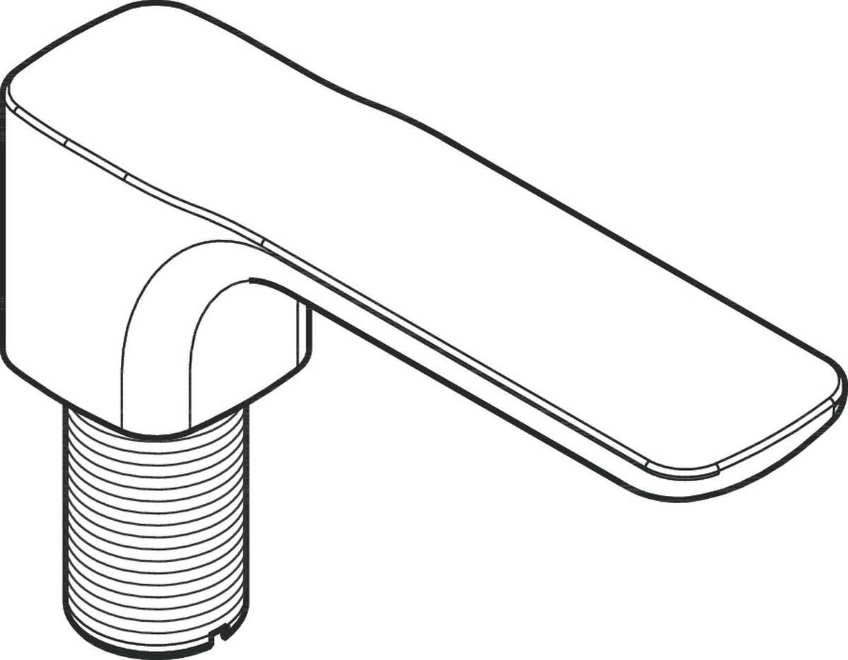 Picture of HANSGROHE HG spout AXOR Urquiola 3-hole basin #95303000 - Chrome