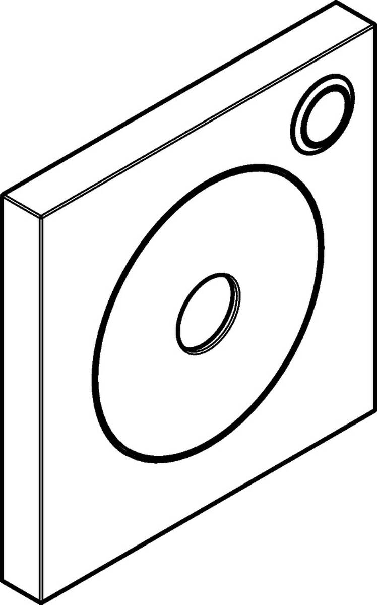 Bild von HANSGROHE Umrüstset auf Taster #95977000 - Chrom
