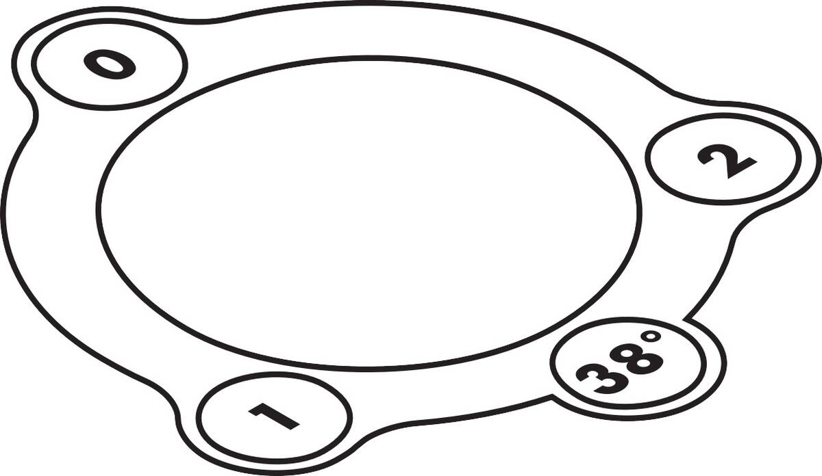 Obrázek HANSGROHE nalepovací symboly #97791000