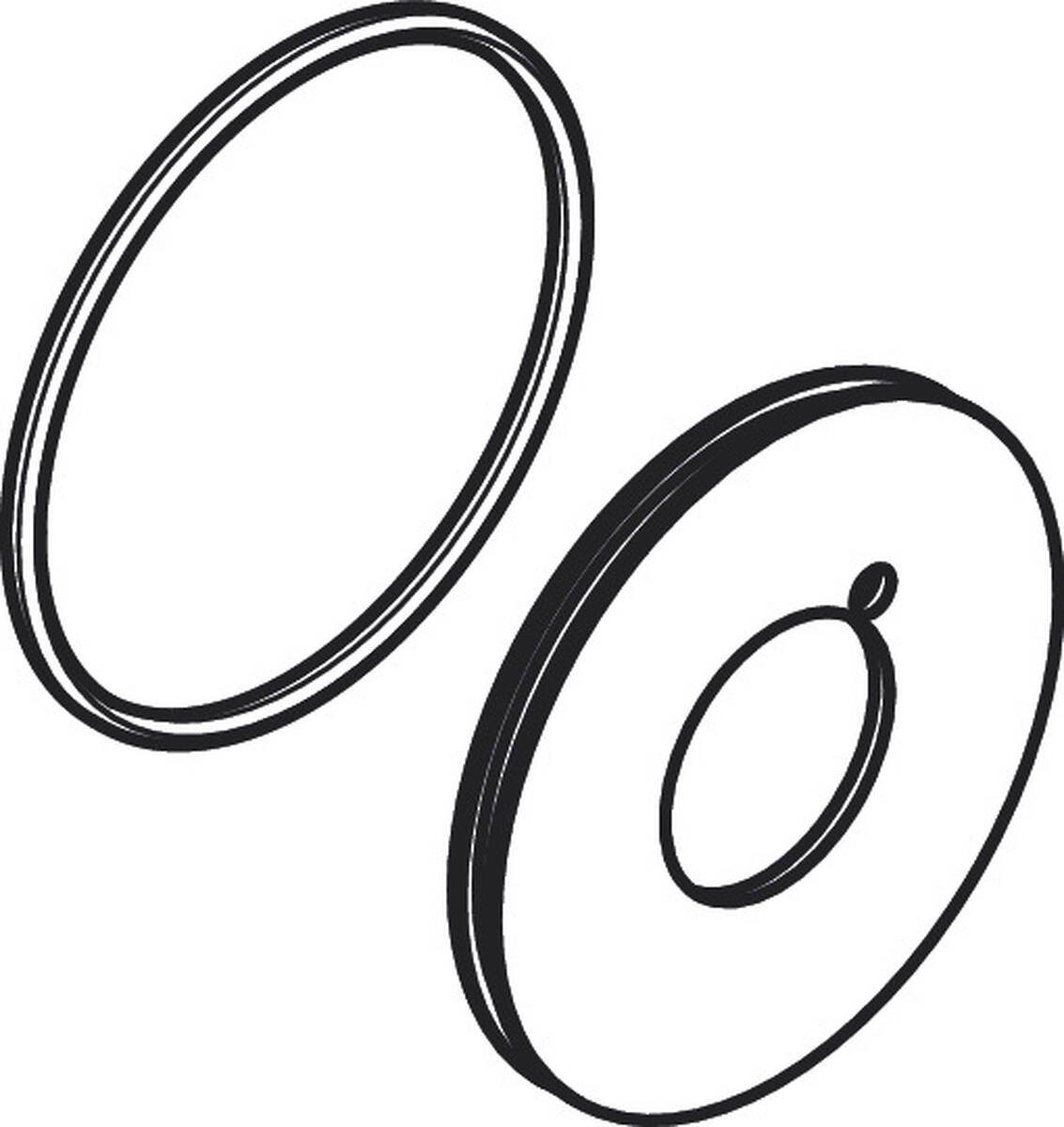 Bild von HANSGROHE Rosette für Auslauf #97695000 - Chrom