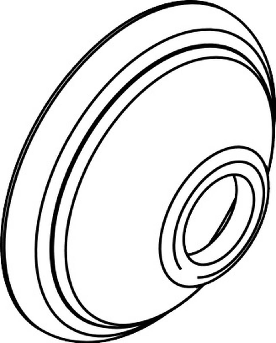 Bild von HANSGROHE Rosette #98595340 - Brushed Black Chrome