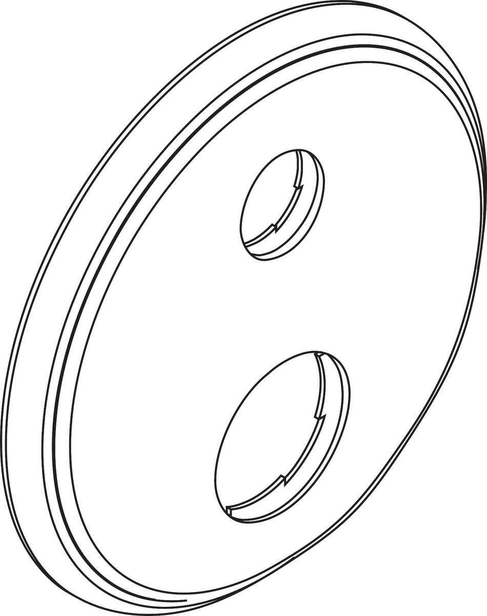Bild von HANSGROHE Rosette #98638340 - Brushed Black Chrome