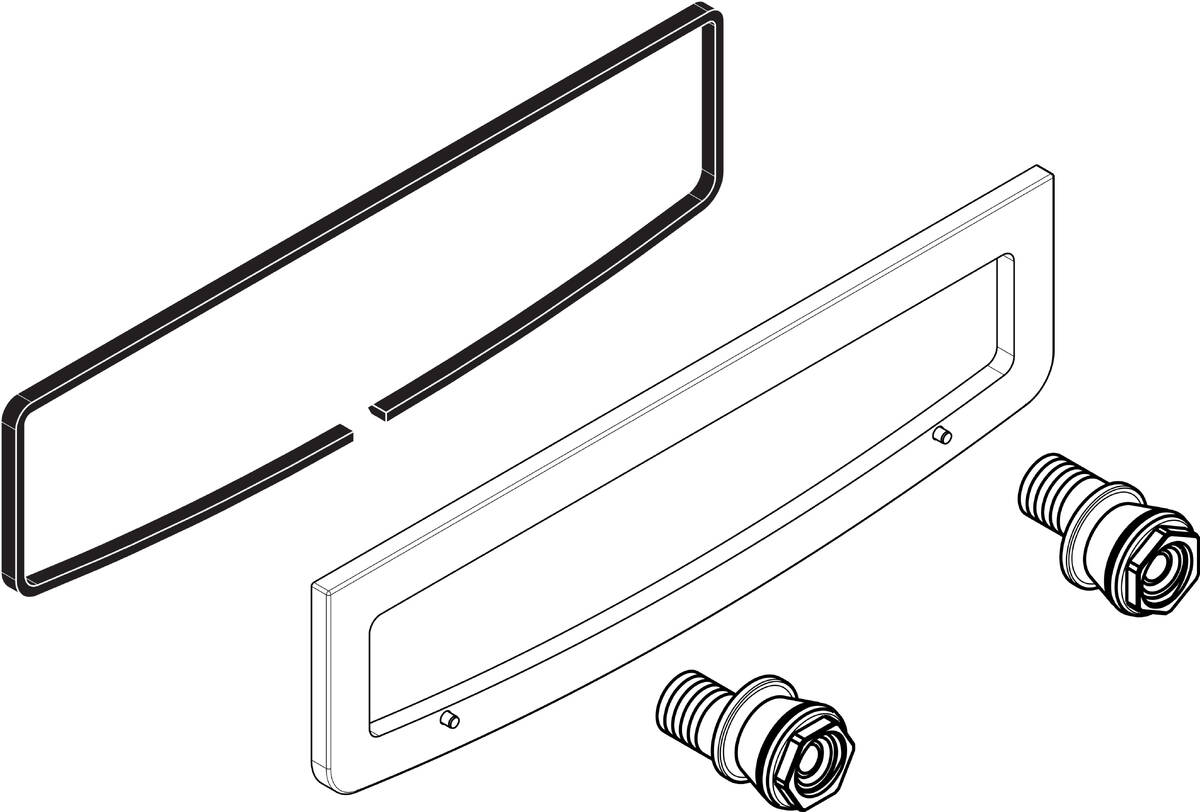 Bild von HANSGROHE Sonder-S-Anschlüsse mit Rosette #98293000 - Chrom