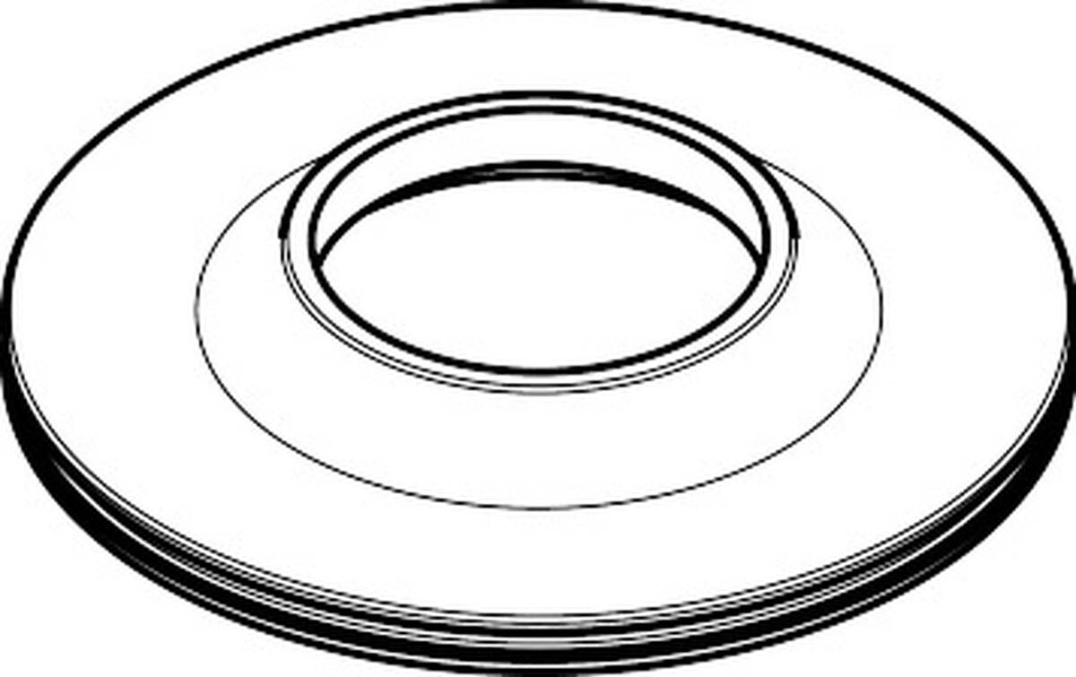Bild von HANSGROHE Rosette für Griff #98991340 - Brushed Black Chrome