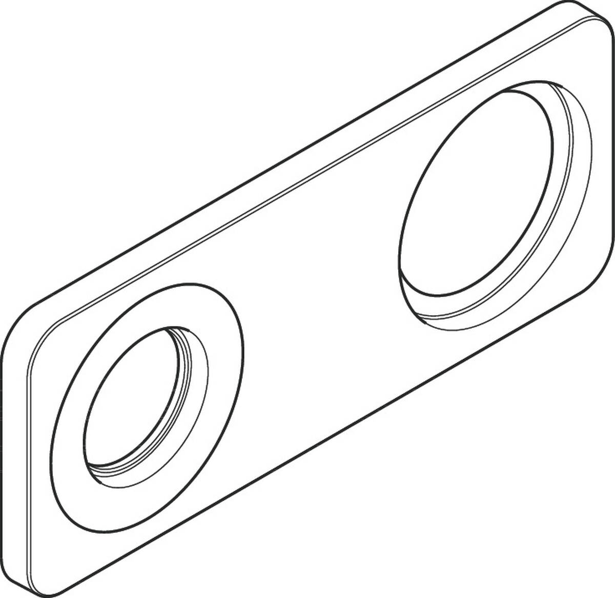 Bild von HANSGROHE Rosette #98961000 - Chrom