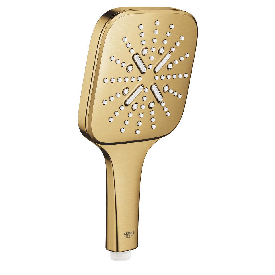 Picture of GROHE Rainshower SmartActive 130 Cube Hand shower 3 sprays brushed cool sunrise #26582GN0
