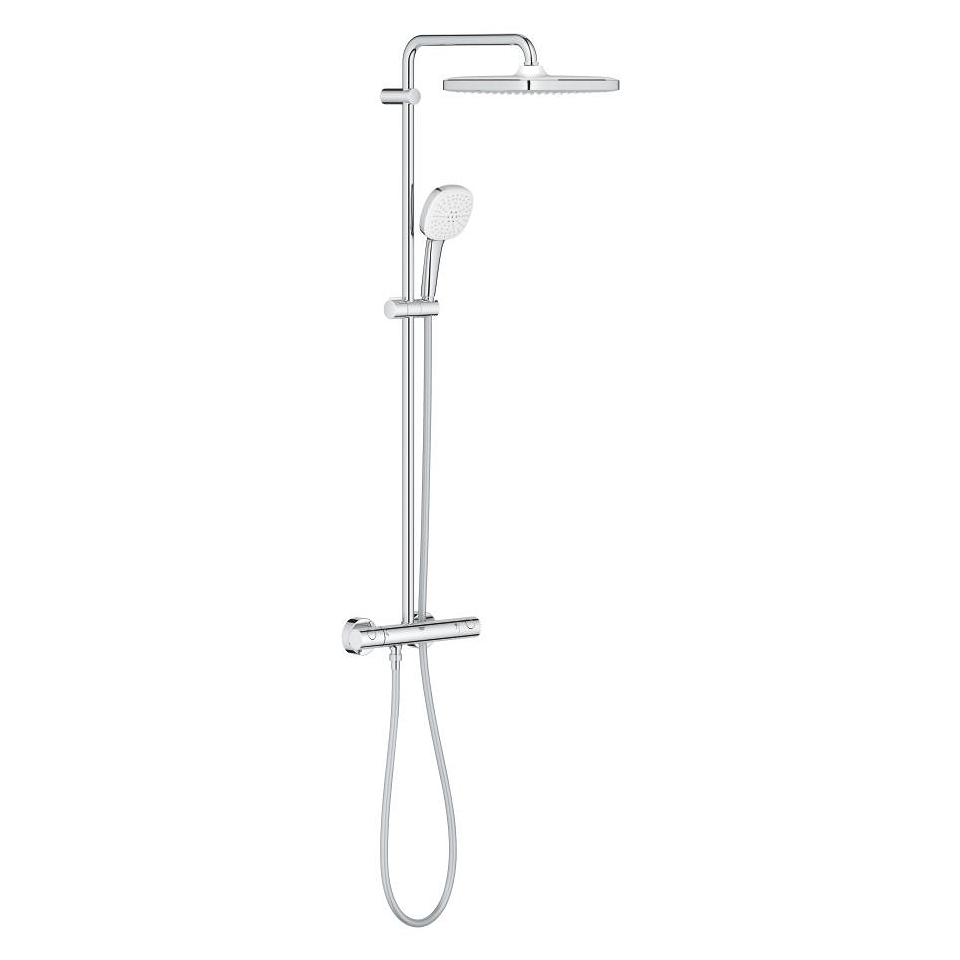 Bild von GROHE Tempesta System 250 Cube Duschsystem mit Thermostatbatterie für die Wandmontage #26689001 - chrom