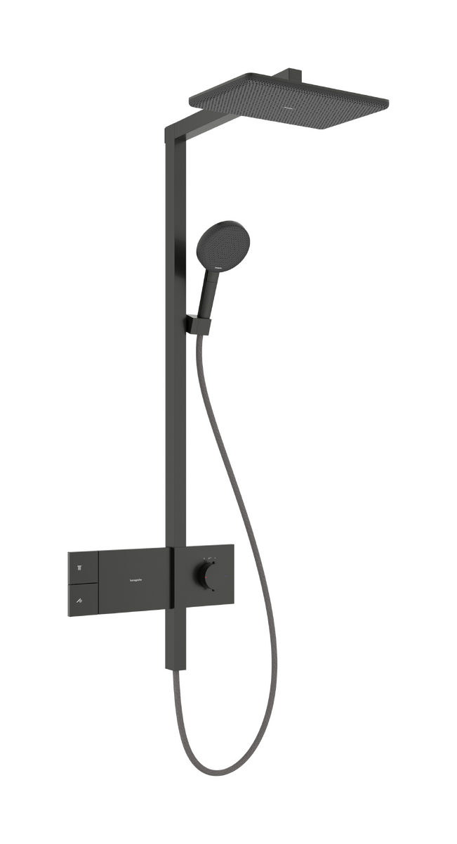 Bild von HANSGROHE Raindance Alive Q Showerpipe 210/340 1jet EcoSmart mit ShowerSelect Comfort #24581340 - Brushed Black Chrome