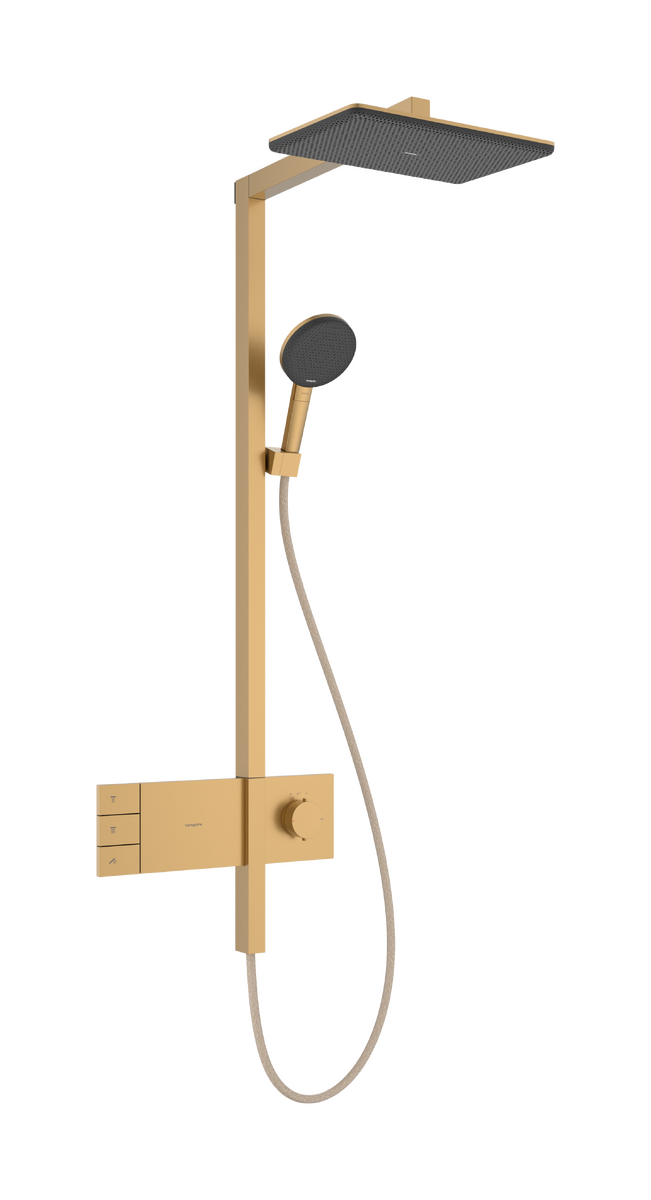 Bild von HANSGROHE Raindance Alive Q Showerpipe 210/340 2jet EcoSmart mit ShowerSelect Comfort #24591140 - Brushed Bronze