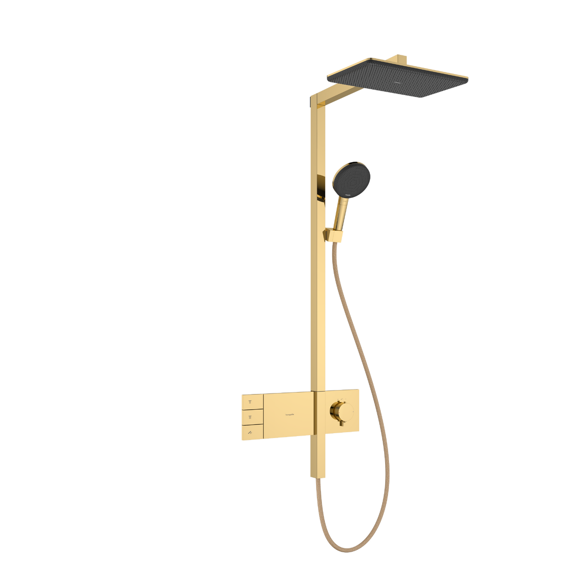 Picture of HANSGROHE Raindance Alive Q Showerpipe 210/340 2jet with ShowerSelect Comfort #24590990 - Polished Gold Optic