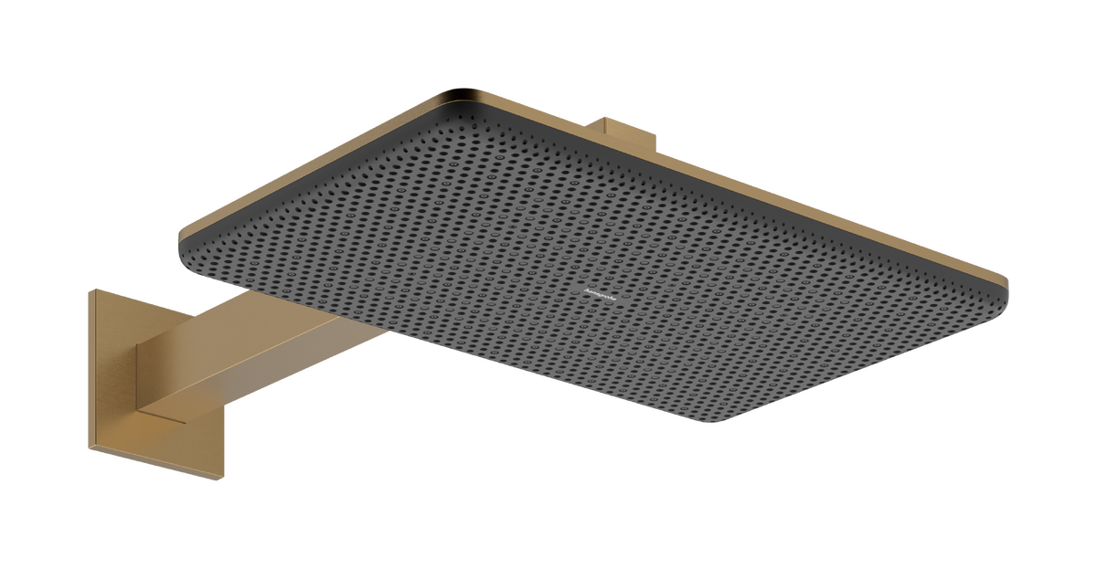 Bild von HANSGROHE Raindance Alive Q Kopfbrause 210/340 2jet EcoSmart mit Brausearm #24551140 - Brushed Bronze