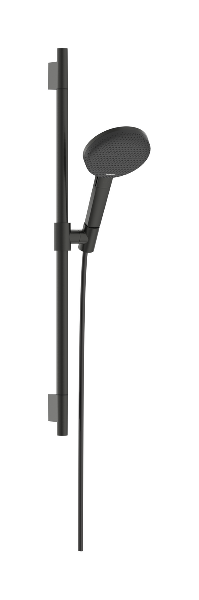 Bild von HANSGROHE Raindance Alive Select S Brauseset 125 3jet EcoSmart mit Brausestange Unica S Puro 65 cm #24602340 - Brushed Black Chrome