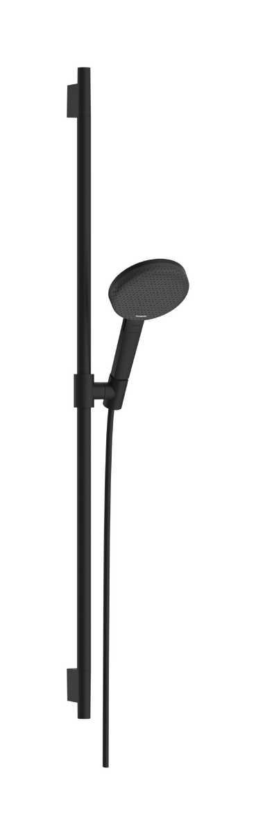 Bild von HANSGROHE Raindance Alive Select S Brauseset 125 3jet EcoSmart mit Brausestange Unica S Puro 90 cm #24603670 - Mattschwarz