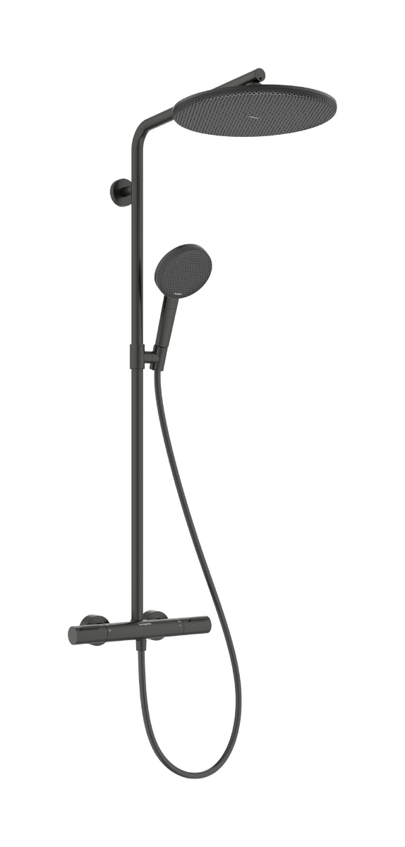 Bild von HANSGROHE Raindance Alive S Puro Showerpipe 300 1jet EcoSmart mit Ecostat Element #24593340 - Brushed Black Chrome