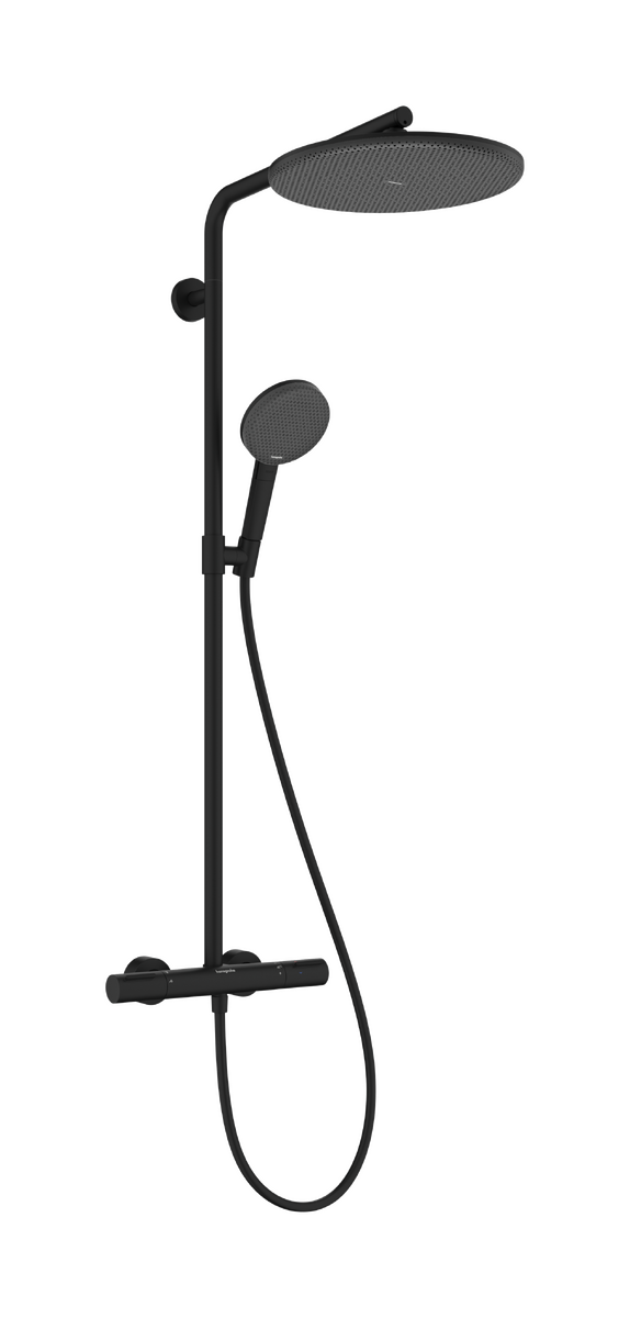 Obrázek HANSGROHE Raindance Alive S Puro Showerpipe 300 1jet EcoSmart s termostatem Ecostat Element #24593670 - matná černá