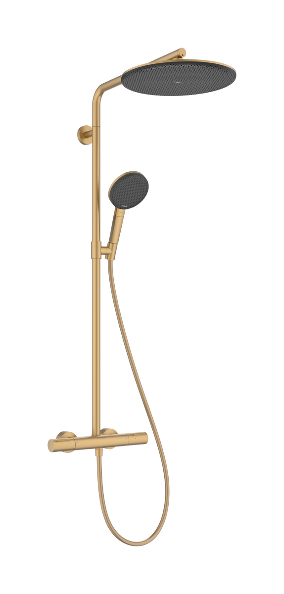 Bild von HANSGROHE Raindance Alive S Puro Showerpipe 300 1jet EcoSmart mit Ecostat Element #24593140 - Brushed Bronze
