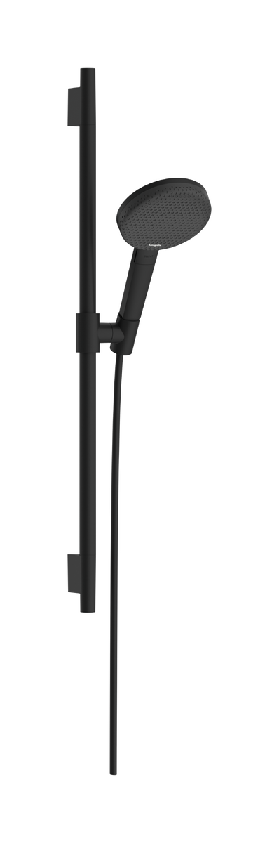 Bild von HANSGROHE Raindance Alive Select S Brauseset 125 3jet EcoSmart mit Brausestange Unica S Puro 65 cm #24602670 - Mattschwarz