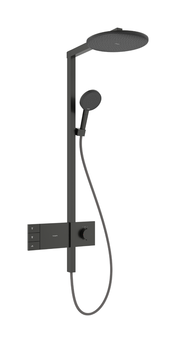 Bild von HANSGROHE Raindance Alive S Showerpipe 300 2jet EcoSmart mit ShowerSelect Comfort #24596340 - Brushed Black Chrome