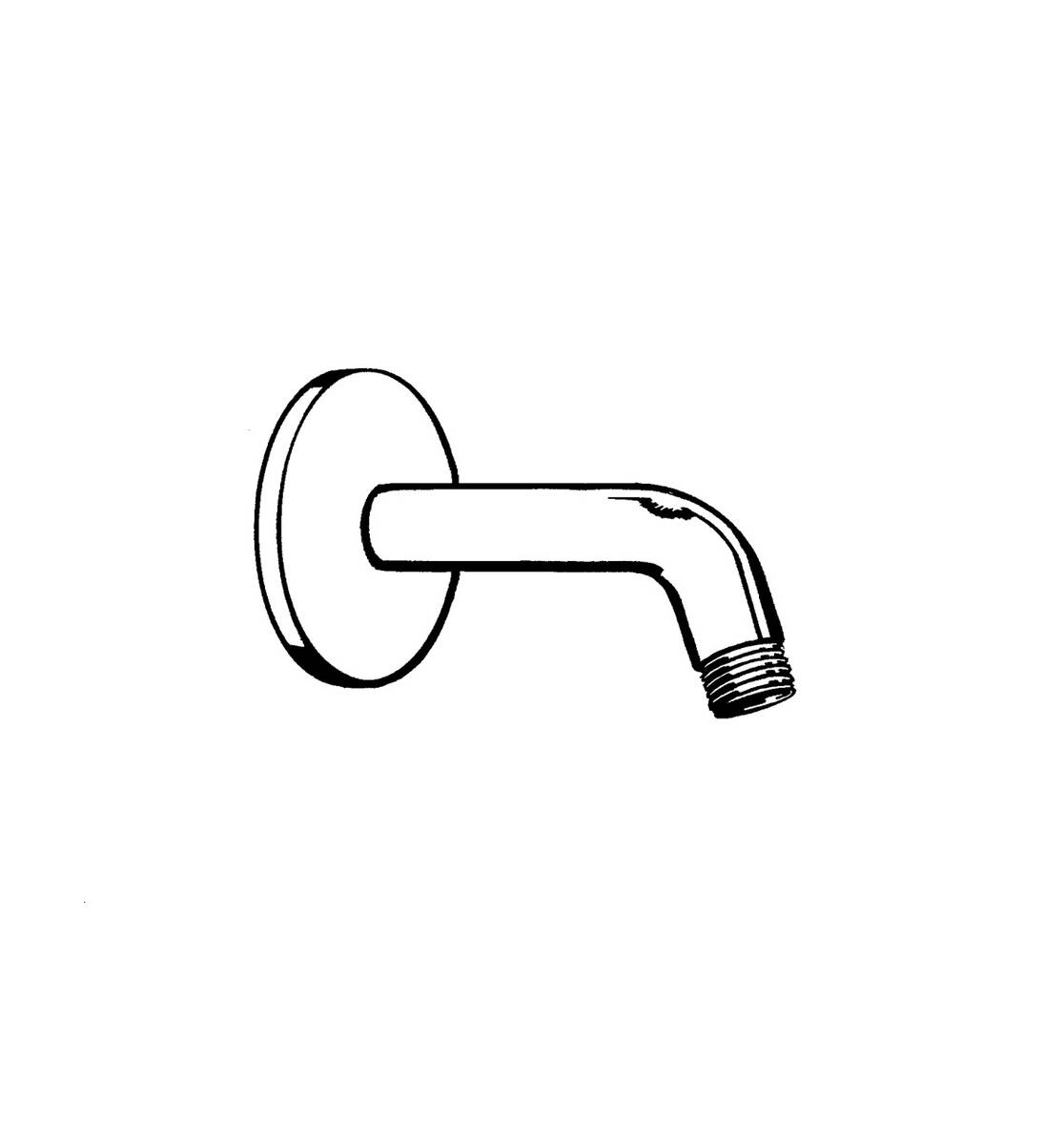 Bild von HANSGROHE Brausearm 23 cm #27412250 - Brushed Gold Optic