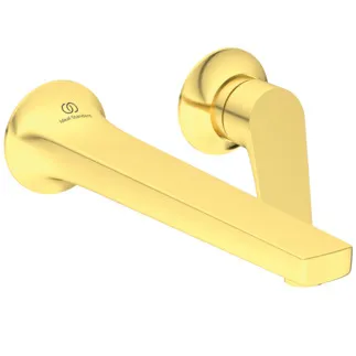 Obrázek IDEAL STANDARD Umyvadlová nástěnná baterie La Dolce Vita, průmět 209 mm #BD957A2 - kartáčované zlato