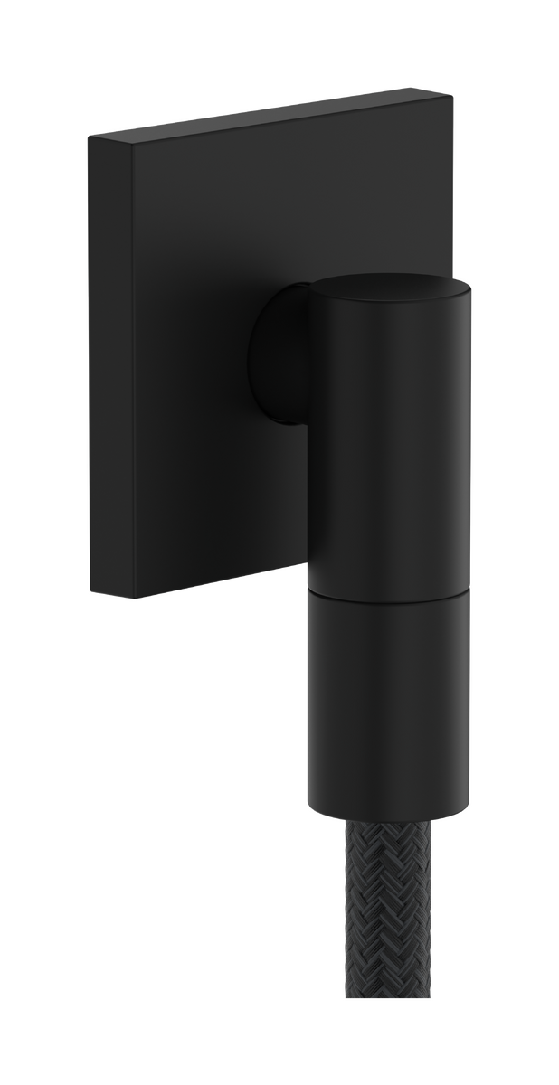 Bild von HANSGROHE AXOR Wall outlet Fine Wandanschluss eckig #36738670 - Mattschwarz