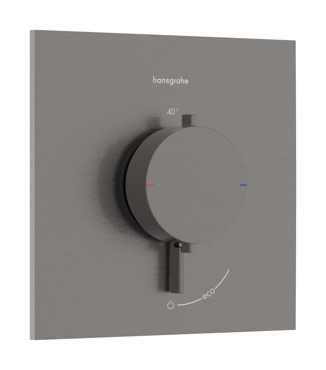 Bild von HANSGROHE Ecostat Comfort E Thermostat Unterputz für 1 Verbraucher #33710340 - Brushed Black Chrome