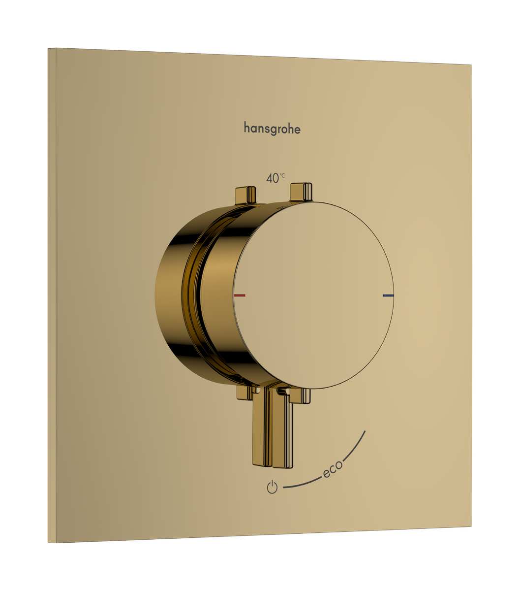 Bild von HANSGROHE Ecostat Comfort E Thermostat Unterputz für 1 Verbraucher #33710990 - Polished Gold Optic