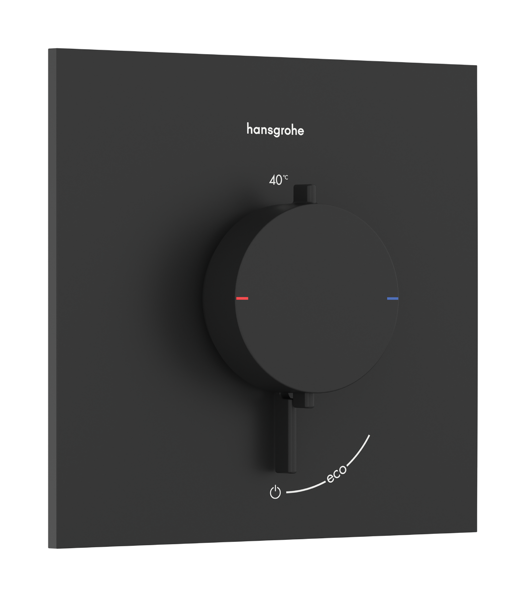 Bild von HANSGROHE Ecostat Comfort E Thermostat Unterputz für 1 Verbraucher #33710670 - Mattschwarz
