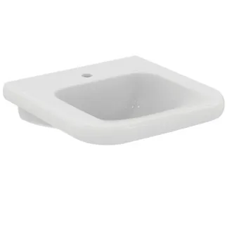 Picture of IDEAL STANDARD Contour 21+ washbasin 545x550mm, with 1 tap hole, without overflow #E3611HY - White (SmartGuard)