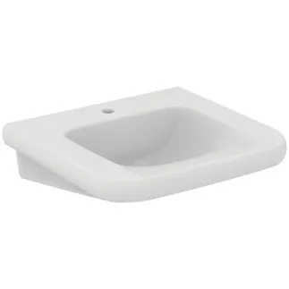 Picture of IDEAL STANDARD Contour 21+ washbasin 600x555mm, with 1 tap hole, without overflow #E3615HY - White (SmartGuard)