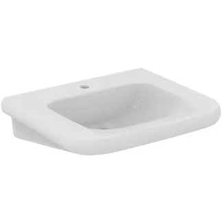 Picture of IDEAL STANDARD Contour 21+ washbasin 650x555mm, with 1 tap hole, without overflow #E3621HY - White (SmartGuard)