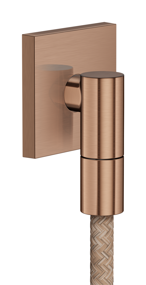 Picture of HANSGROHE AXOR Wall outlet Fine Wall outlet square #36738310 - Brushed Red Gold