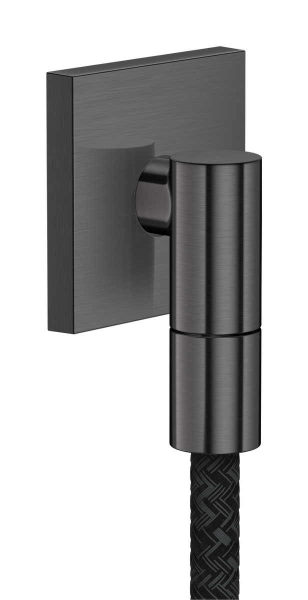 Picture of HANSGROHE AXOR Wall outlet Fine Wall outlet square #36738340 - Brushed Black Chrome