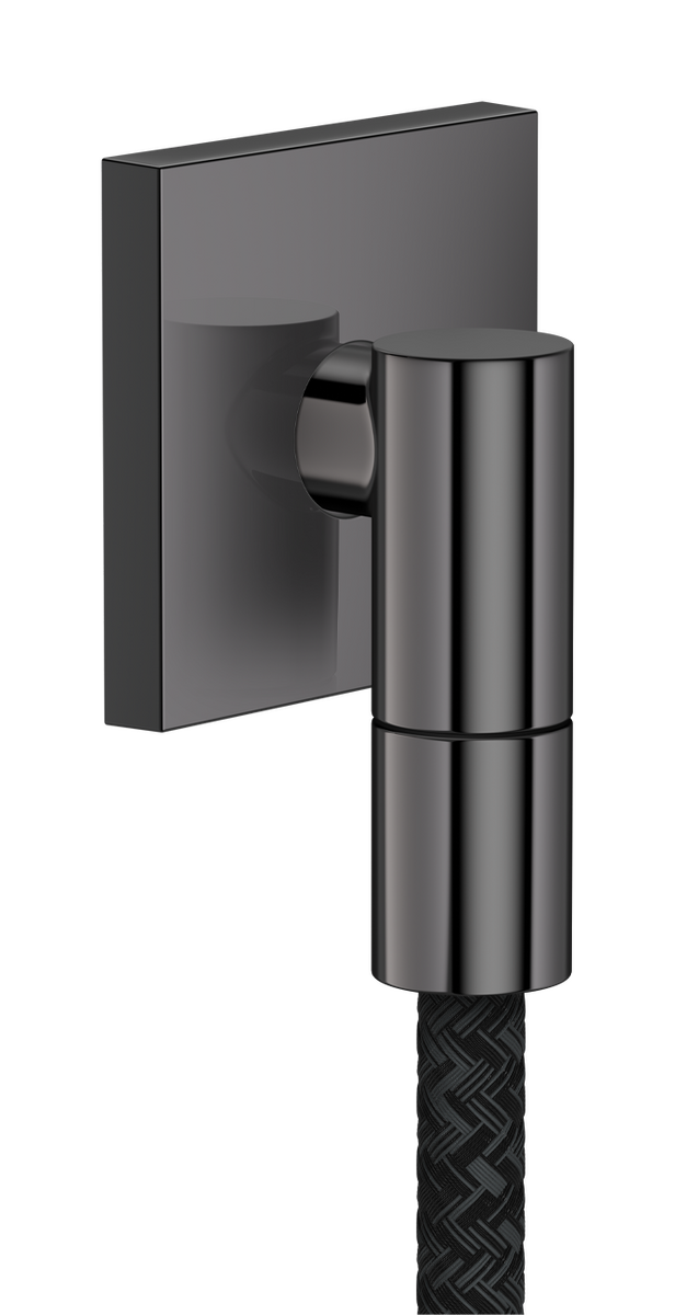 Picture of HANSGROHE AXOR Wall outlet Fine Wall outlet square #36738330 - Polished Black Chrome