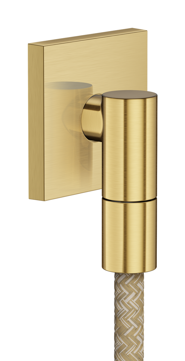 Picture of HANSGROHE AXOR Wall outlet Fine Wall outlet square #36738950 - Brushed Brass