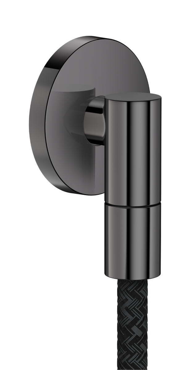 Picture of HANSGROHE AXOR Wall outlet Fine Wall outlet round #36737330 - Polished Black Chrome