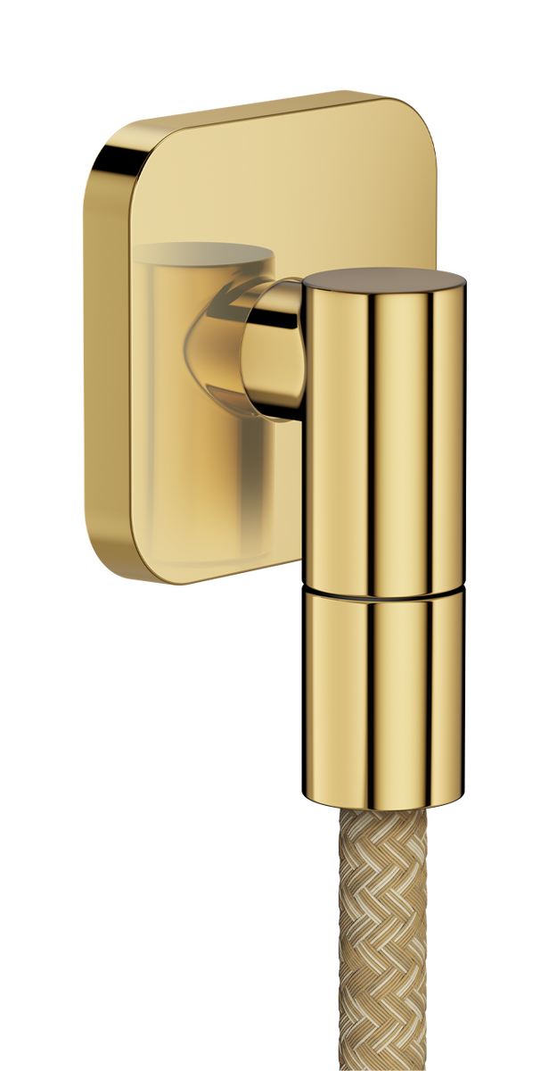 Bild von HANSGROHE AXOR Wall outlet Fine Wandanschluss softsquare #36739990 - Polished Gold Optic