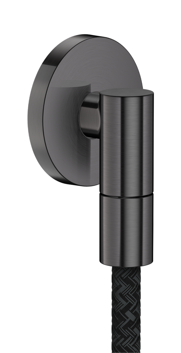 Bild von HANSGROHE AXOR Wall outlet Fine Wandanschluss rund #36737340 - Brushed Black Chrome