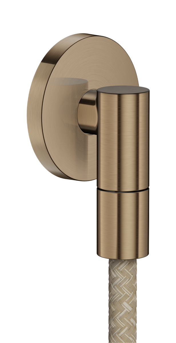 Bild von HANSGROHE AXOR Wall outlet Fine Wandanschluss rund #36737140 - Brushed Bronze