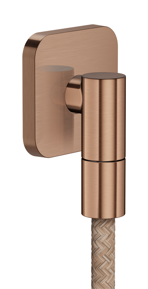 Bild von HANSGROHE AXOR Wall outlet Fine Wandanschluss softsquare #36739310 - Brushed Red Gold