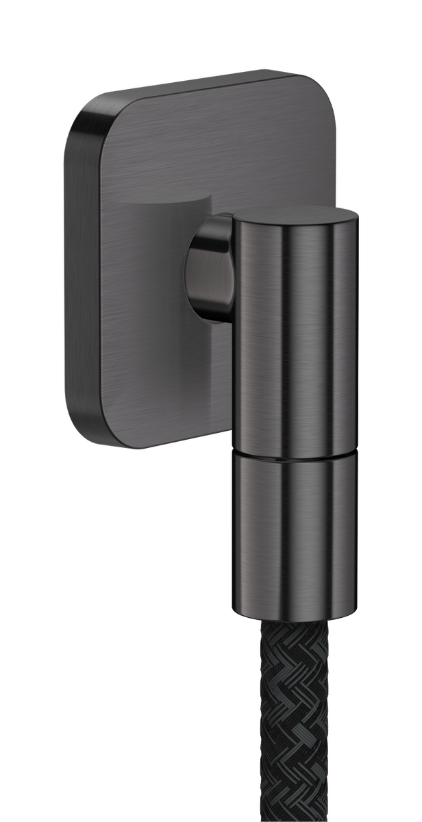 Picture of HANSGROHE AXOR Wall outlet Fine Wall outlet softsquare #36739340 - Brushed Black Chrome