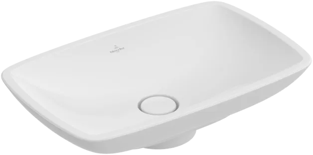 Bild von VILLEROY BOCH Loop & Friends Aufsatzwaschbecken, 585 x 380 x 110 mm, Star White CeramicPlus, ohne Überlauf #515401R2