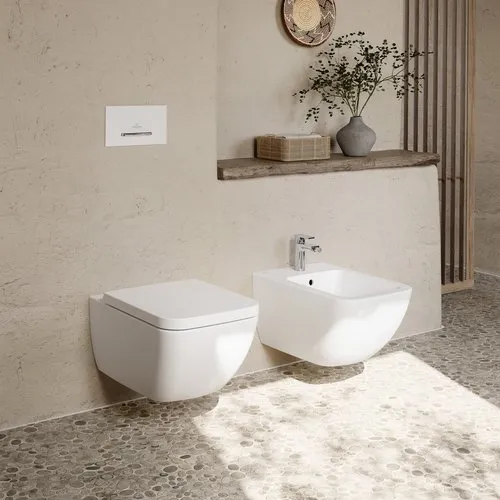 Bild von VILLEROY BOCH Venticello Bidet, wandhängend, 375 x 560 mm, Weiß Alpin #44110001