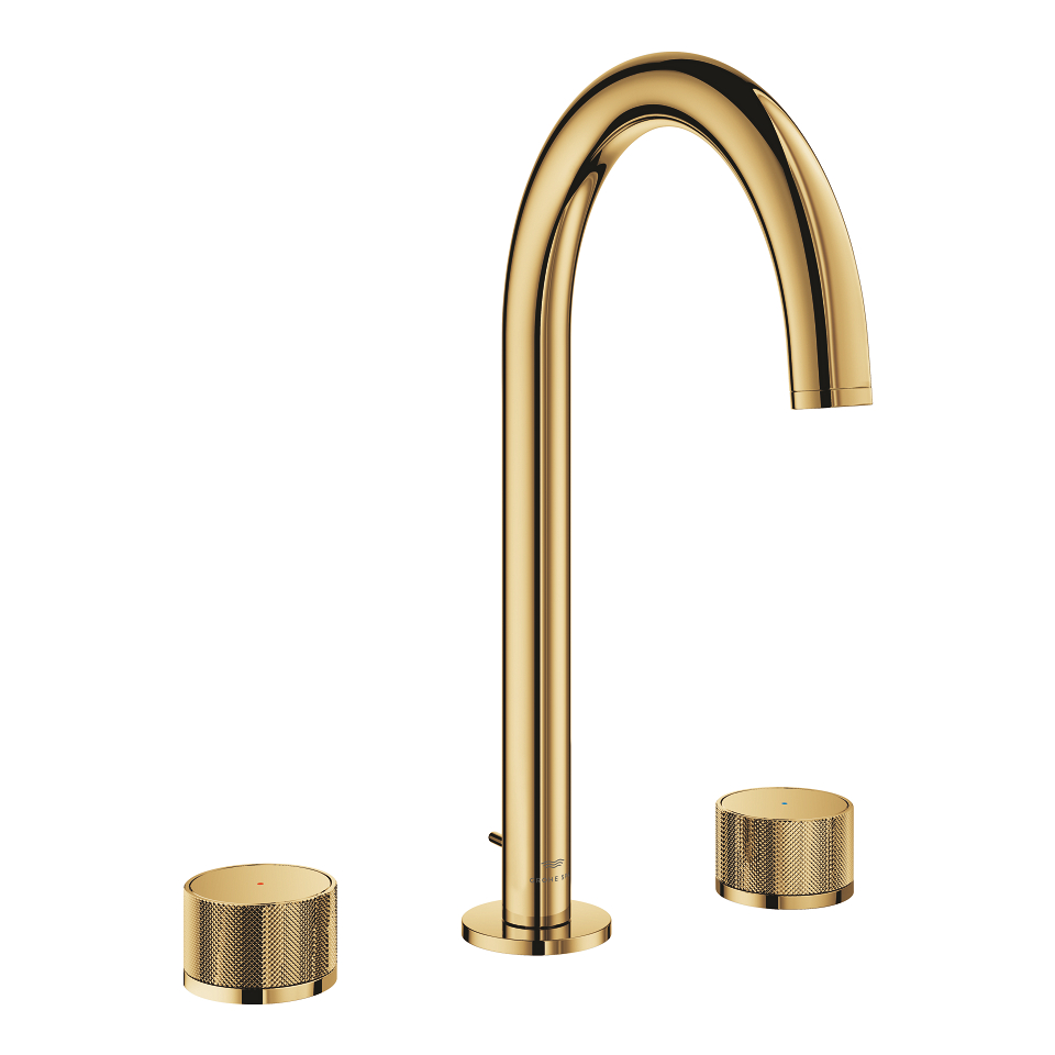 Bild von GROHE Atrio Private Collection 3-Loch Waschtischbatterie, 1/2″ L-Size #20595GL0 - cool sunrise
