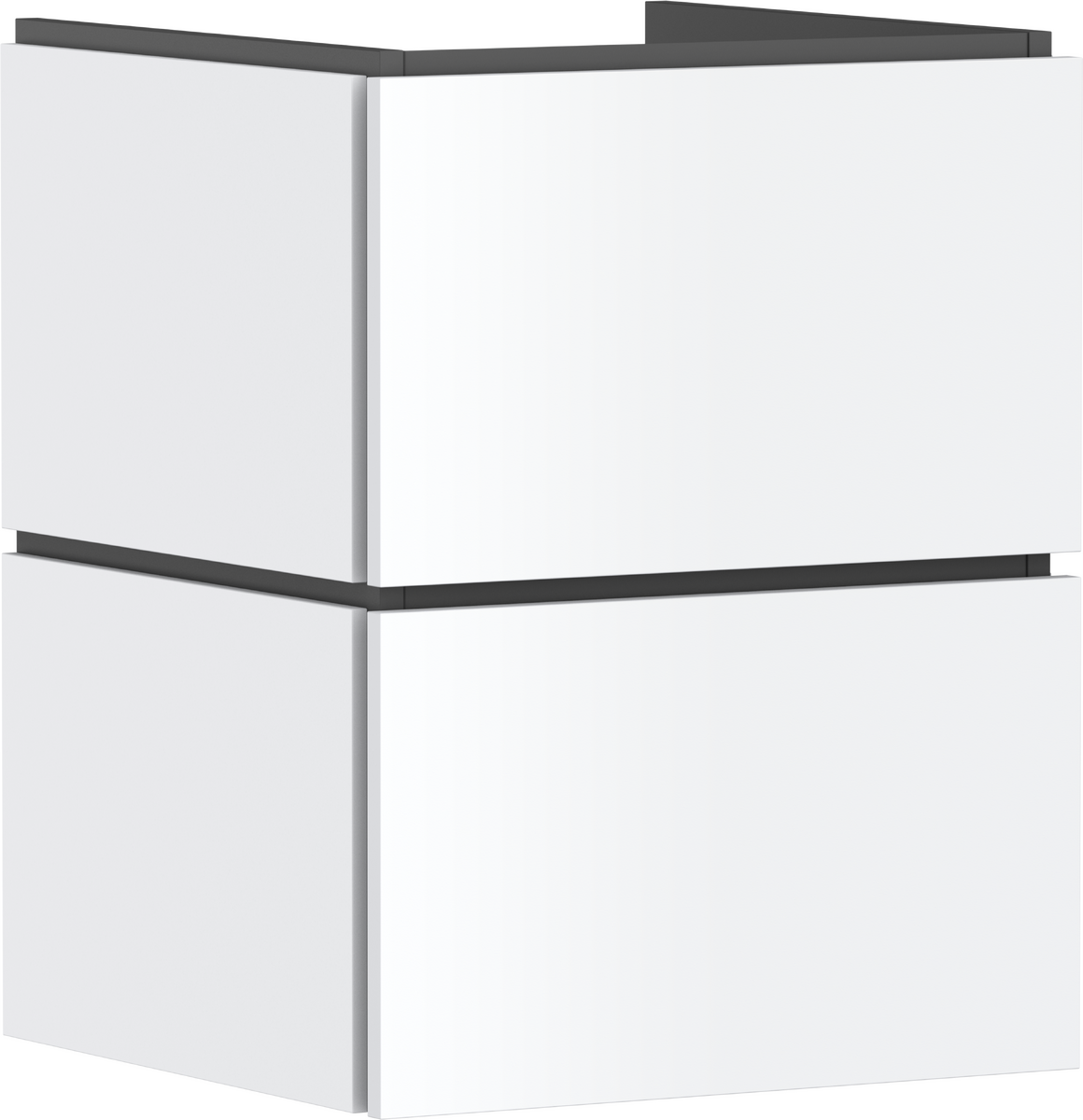 Bild von HANSGROHE Xilesa E Waschtischunterschrank 480/470 mit 2 Schubkästen PushOpen für Handwaschbecken #54291700 - Mattweiß