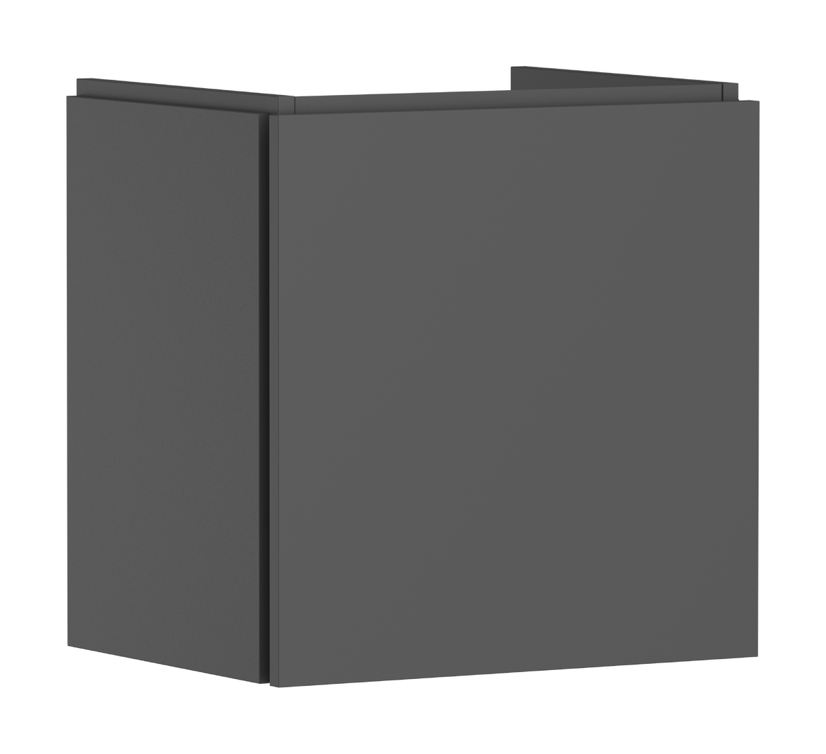 Picture of HANSGROHE Xilesa E Vanity unit 480/380 with 1 drawer for handrinse basin #54247760 - Slate Matt Grey